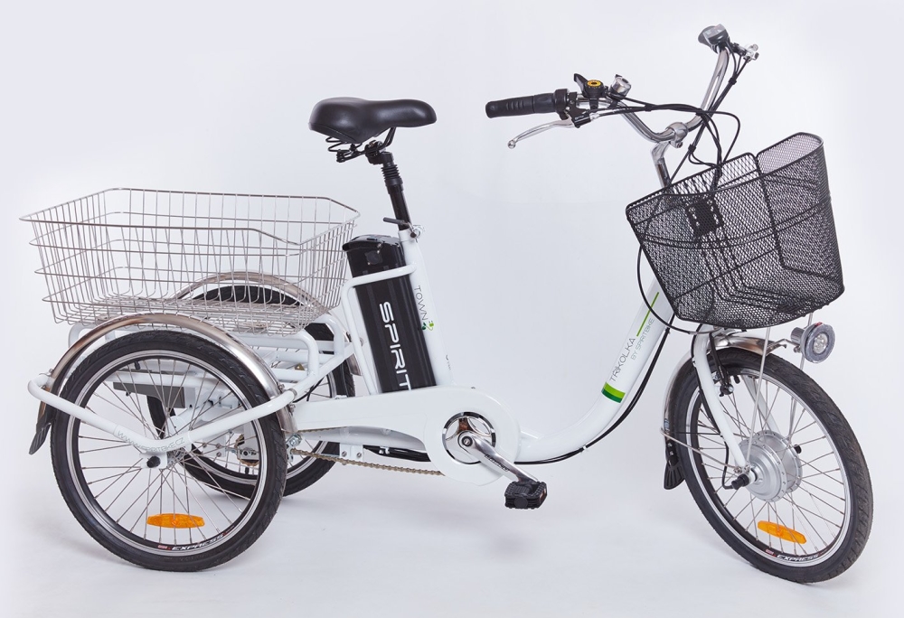 Elektrokolo Spirit SHOPPING3, tříkolka, kola 20", bílá, 18Ah